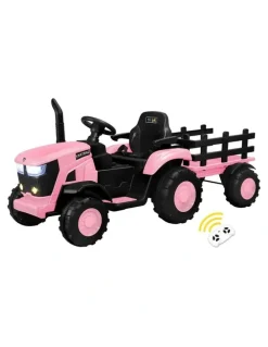 Mazam Mazam 156cm Kids Ride On Car Tractor 12V Remote Control Electric Gift Toy Pink