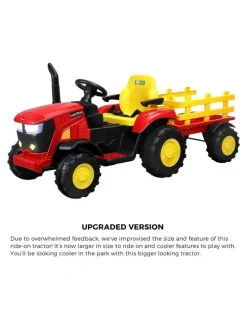 Mazam Mazam 156cm Ride On Tractor 12V Kids Electric Vehicle Toy Cars Remote Control Gift