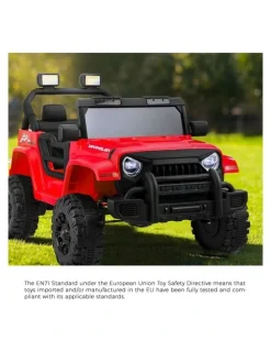 Mazam Mazam Electric Kids Ride on Car 12V Toy Battery Remote Control LED Cars Red