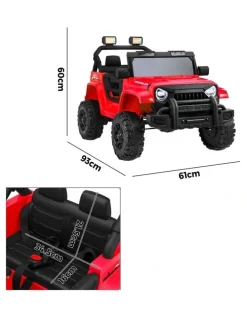 Mazam Mazam Electric Kids Ride on Car 12V Toy Battery Remote Control LED Cars Red
