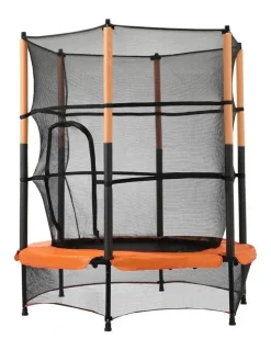 Mazam Mazam 55 Inch Trampoline Kids Trampolines Enclosure Safety Net Round