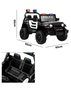 Mazam Mazam Kids Police Ride On Car 12V Electric Toy Remote Control Battery Gift Cars