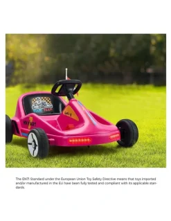 Mazam Mazam Kids Ride on Car Electric Kart Bluetooth Light Music Remote Control Pink