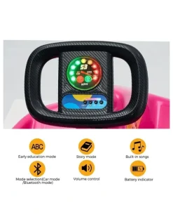Mazam Mazam Kids Ride on Car Electric Kart Bluetooth Light Music Remote Control Pink