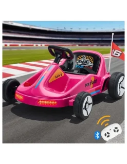 Mazam Mazam Kids Ride on Car Electric Kart Bluetooth Light Music Remote Control Pink