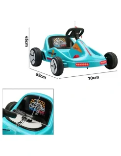 Mazam Mazam Kids Ride on Car Electric Kart Bluetooth Light Music Remote Control Blue