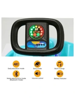 Mazam Mazam Kids Ride on Car Electric Kart Bluetooth Light Music Remote Control Blue