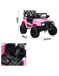 Mazam Mazam Ride on Car 12V Kids Electric Bluetooth Remote Control Battery Toy Pink