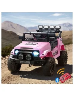 Mazam Mazam Ride on Car 12V Kids Electric Bluetooth Remote Control Battery Toy Pink
