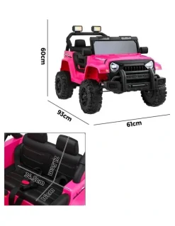 Mazam Mazam 12V Kids Ride On Car Remote Control Electric Toy Horn Music Car Pink