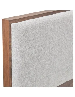 Melbournians Furniture King Bed Frame With Melamine Finishing in Brown