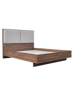 Melbournians Furniture King Bed Frame With Melamine Finishing in Brown