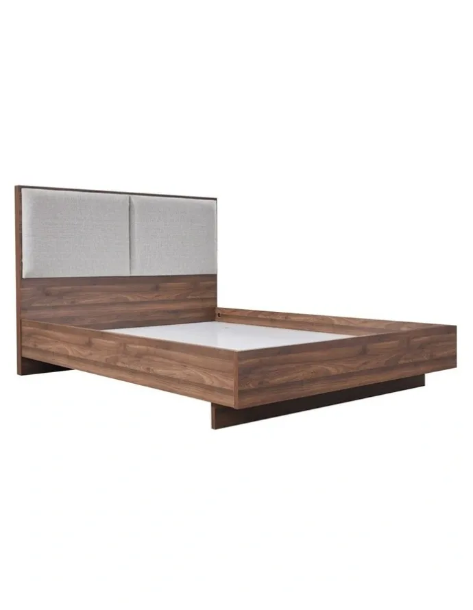 Melbournians Furniture King Bed Frame With Melamine Finishing in Brown