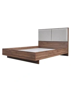 Melbournians Furniture King Bed Frame With Melamine Finishing in Brown
