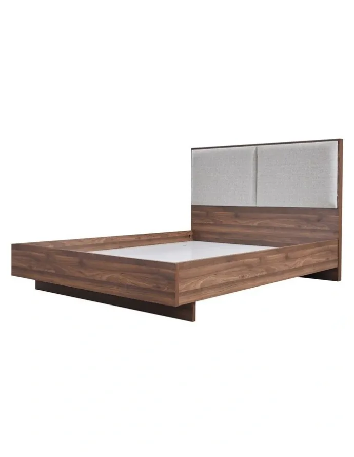 Melbournians Furniture King Bed Frame With Melamine Finishing in Brown