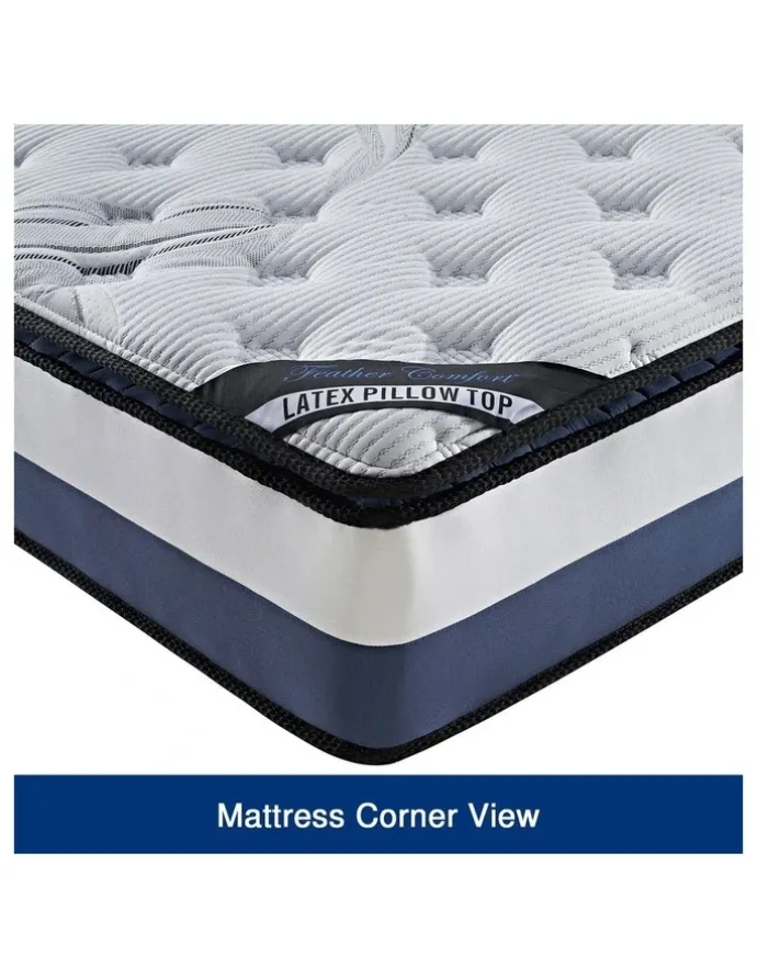 Melbournians Furniture Latex Single Mattress Pillow Top Medium Firm