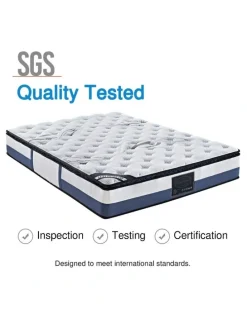 Melbournians Furniture Latex Single Mattress Pillow Top Medium Firm