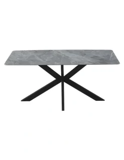 Melbournians Furniture Sintered Stone Top Dining Table in Grey