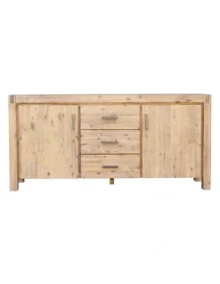 Melbournians Furniture Solid Acacia Buffet Table in Oak