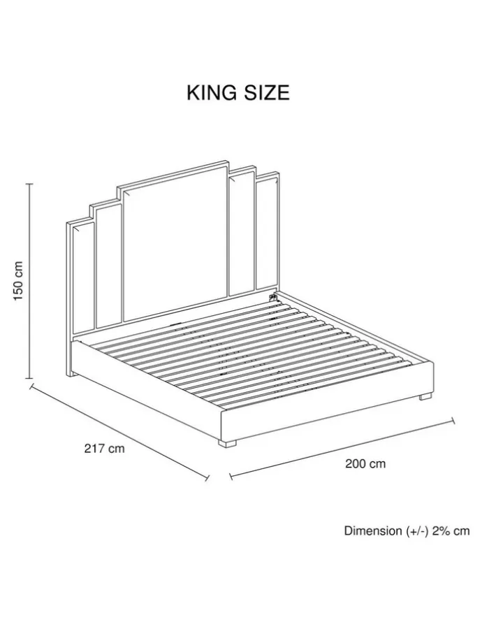 Melbournians Furniture Velvet Turquoise Fabric King Bed Frame in Blue