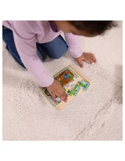Melissa & Doug Construction Vehicles 4 in1 Wooden Jigsaw Puzzle