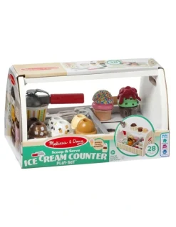 Melissa & Doug Scoop and Serve Wooden Ice Cream Counter