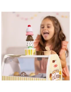 Melissa & Doug Scoop and Serve Wooden Ice Cream Counter