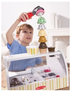 Melissa & Doug Scoop and Serve Wooden Ice Cream Counter
