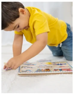 Melissa & Doug Vehicles Sound Puzzle - 8 Pieces