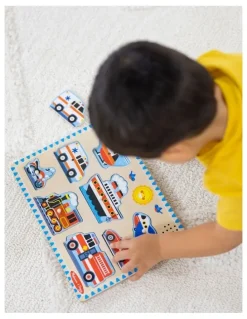 Melissa & Doug Vehicles Sound Puzzle - 8 Pieces