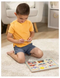 Melissa & Doug Vehicles Sound Puzzle - 8 Pieces