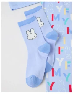 Miffy Miffy Cosy Knit Pyjama With Socks in Blue