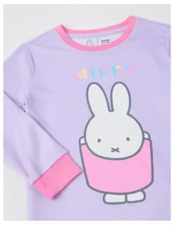 Miffy Miffy Cosy Knit Pyjama With Socks in Lilac