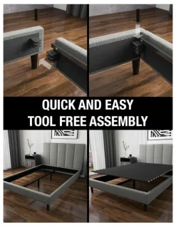 Milano Ferraro Bed Frame - Effortless Tool-Free Design