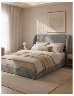 Milano Urbana Luxe Tool Free Jacquard Bed Frame