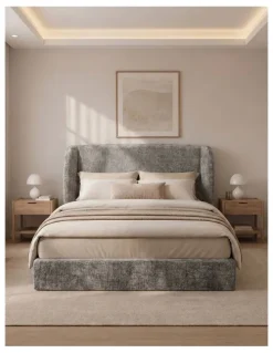 Milano Urbana Luxe Tool Free Jacquard Bed Frame
