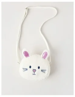 Milkshake Bunny Crossbody Bag in White