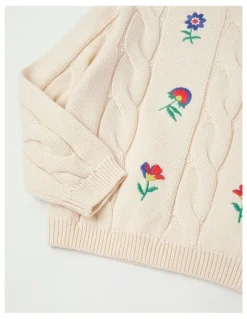 Milkshake Cable Knit Jumper in Cream