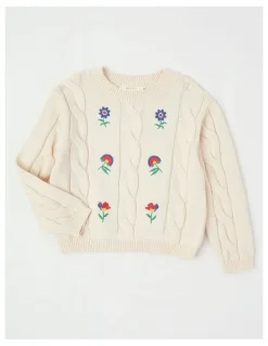 Milkshake Cable Knit Jumper in Cream