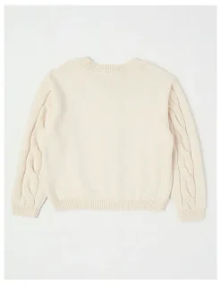Milkshake Cable Knit Jumper in Cream