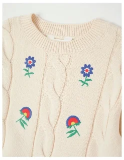 Milkshake Cable Knit Jumper in Cream