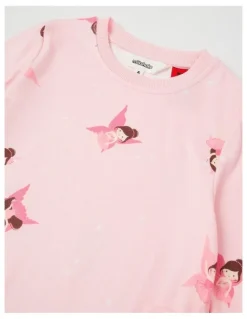 Milkshake Cosy Knit Fairy Nightie in Baby Pink