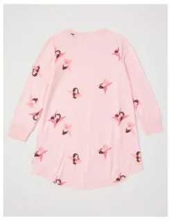 Milkshake Cosy Knit Fairy Nightie in Baby Pink
