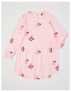 Milkshake Cosy Knit Fairy Nightie in Baby Pink