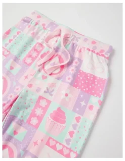 Milkshake Cosy Knit Patchwork Pyjamas in Assorted