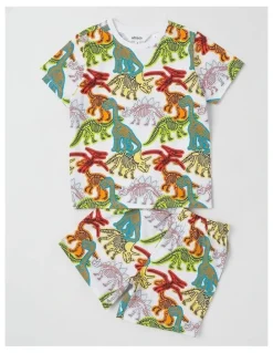 Milkshake Dino Jersey Pyjamas in Assorted