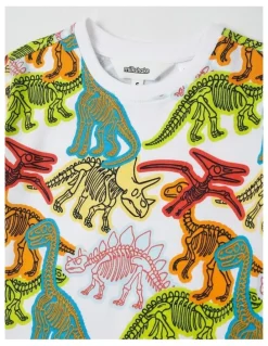 Milkshake Dino Jersey Pyjamas in Assorted