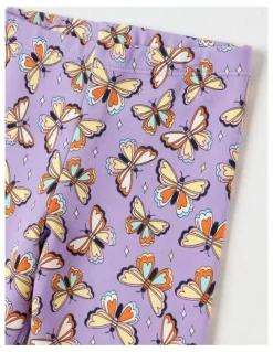 Milkshake Essentials Butterfly Fleece Legging in Purple