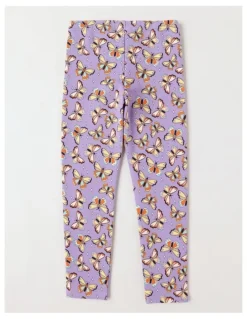 Milkshake Essentials Butterfly Fleece Legging in Purple