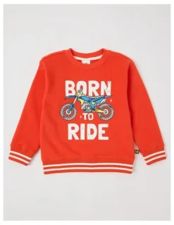 Milkshake Essentials Crew Neck Sweat in Red